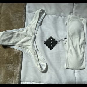 SHEIN white swimsuit